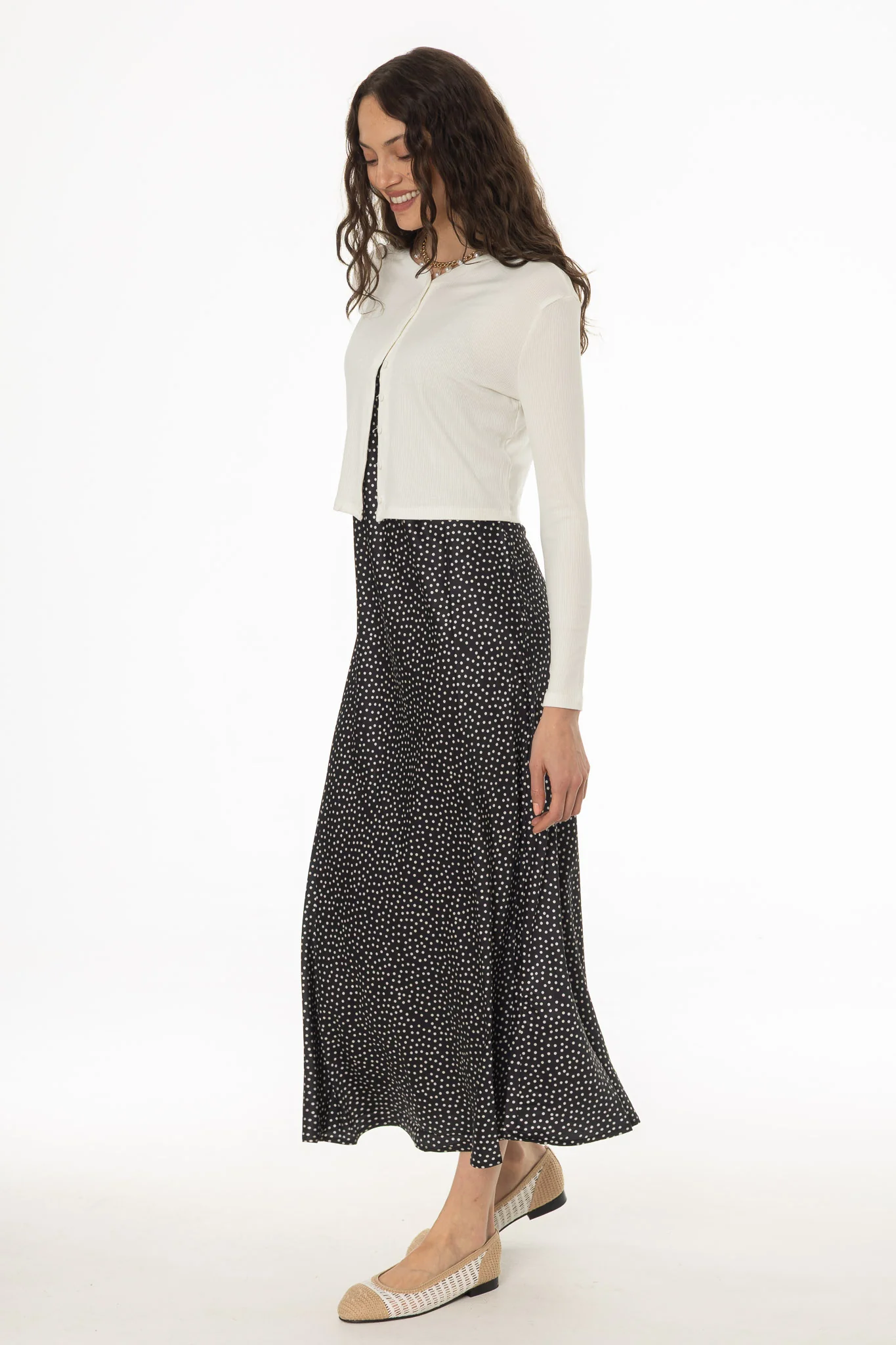 Black Polka Dot Slip Jumper - Image 3