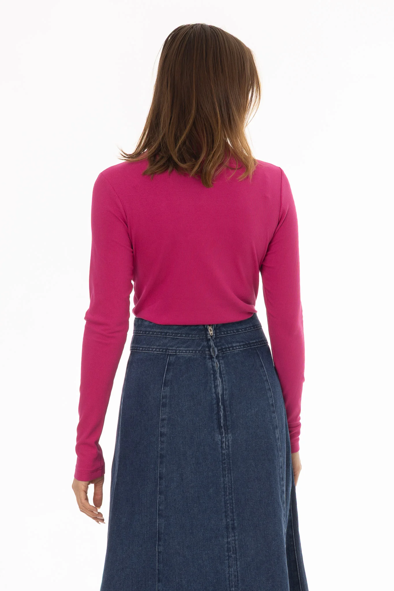 Raspberry Drawstring Polo T-Shirt - Image 3
