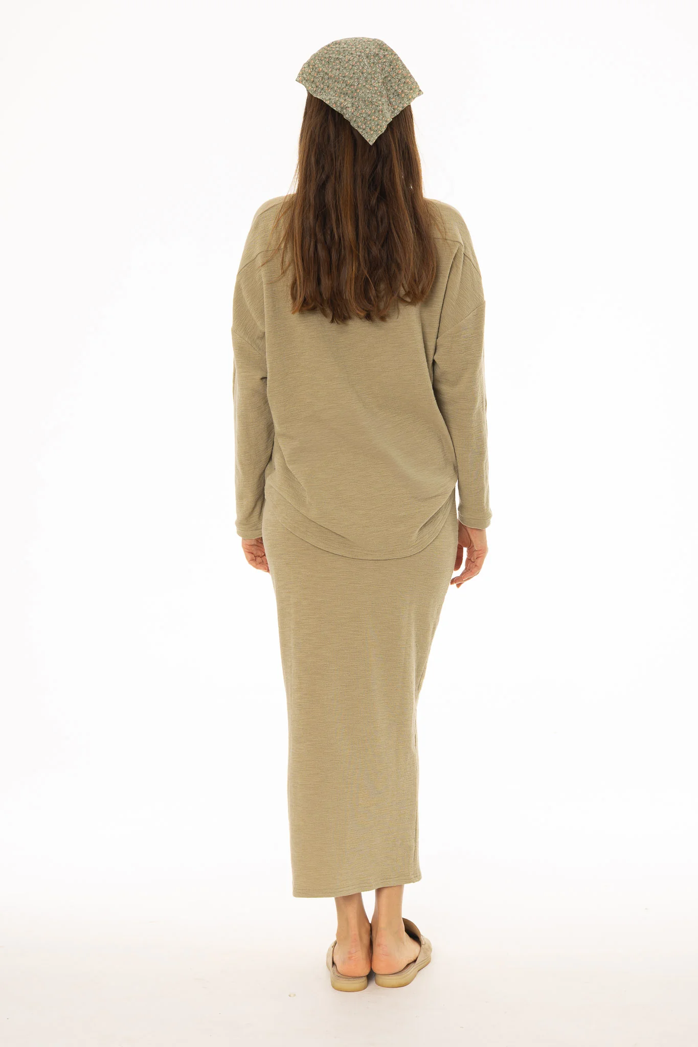 Sage Drawstring Skirt Legging - Image 4