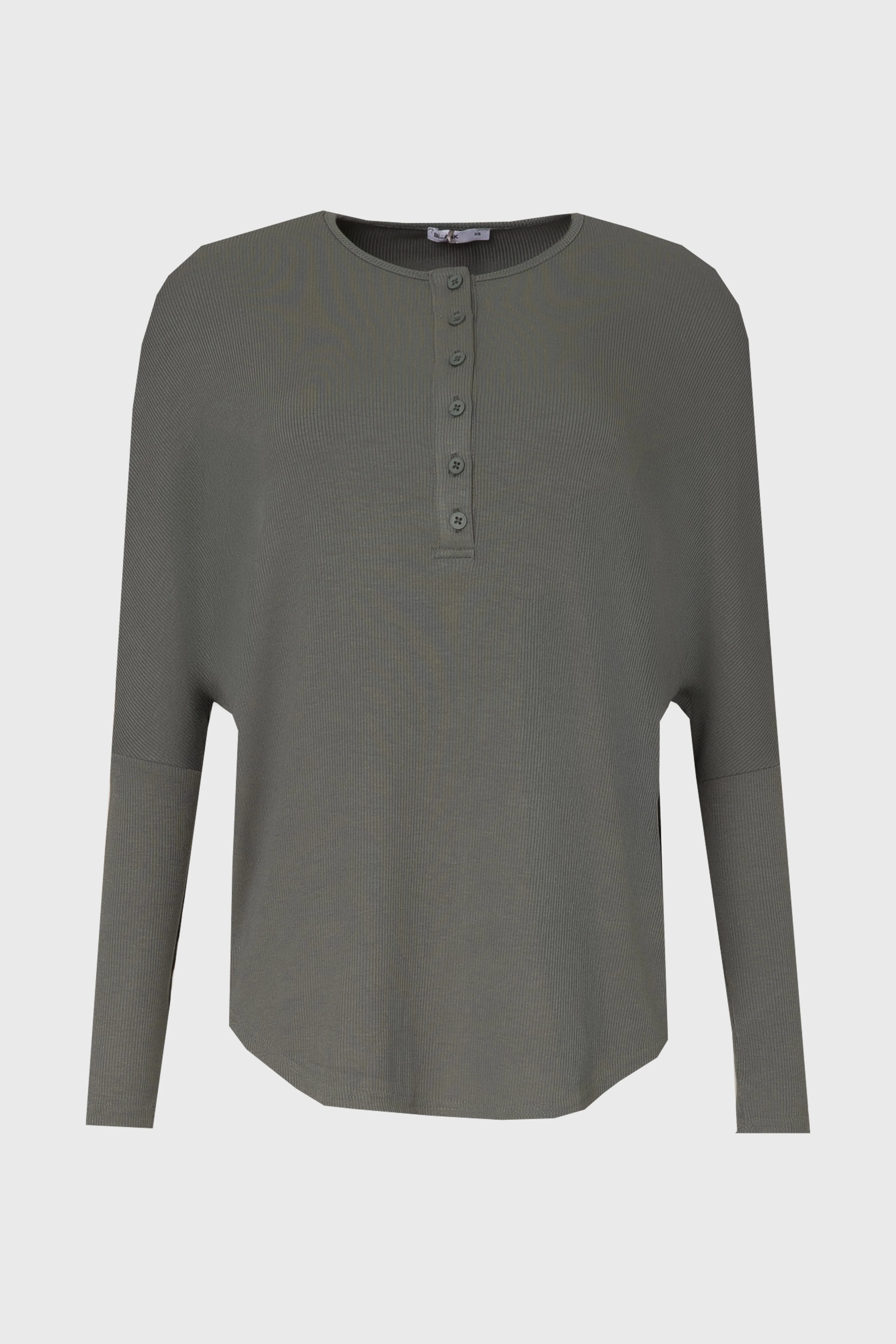 Seafoam Henley Dolman T-Shirt - Image 6
