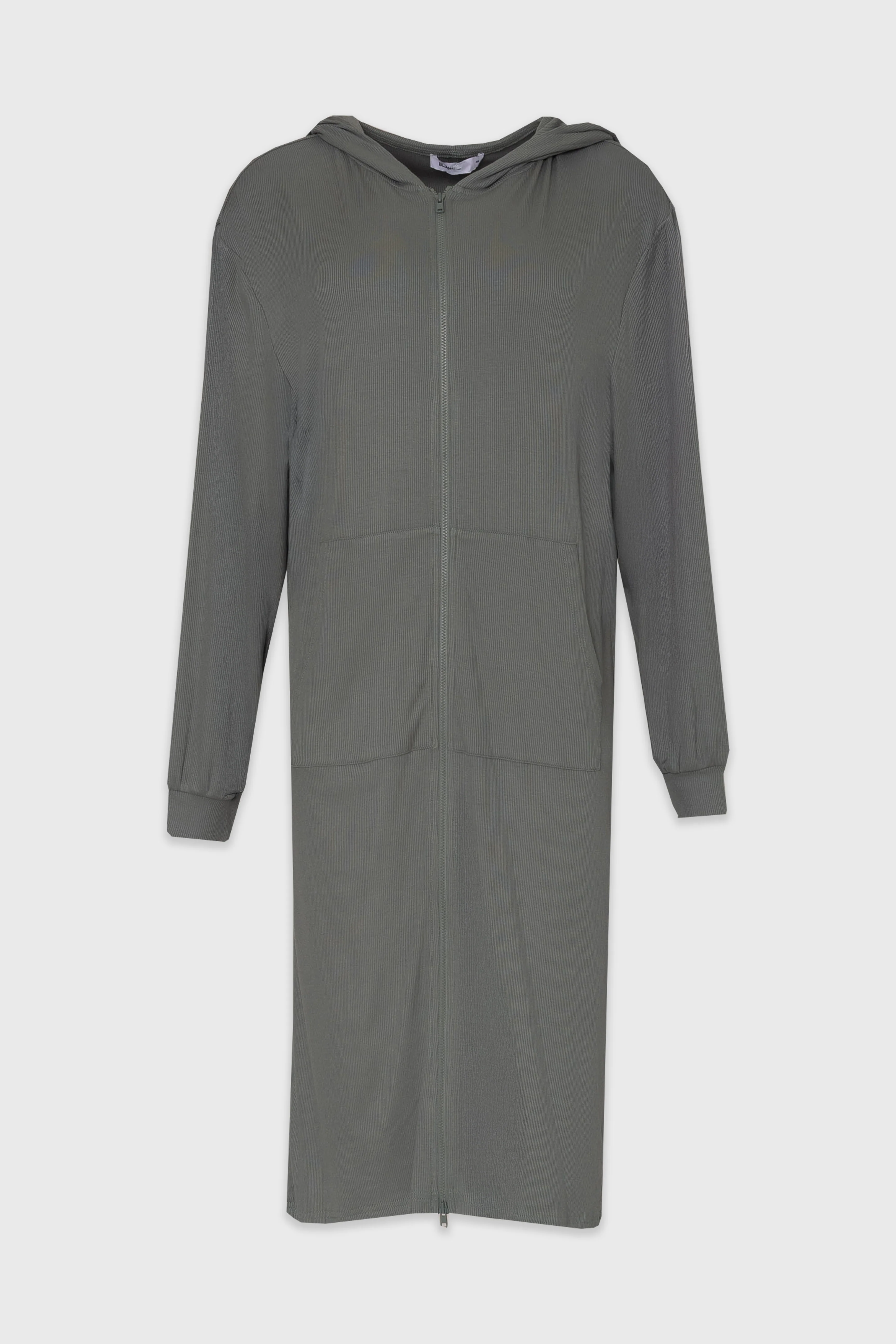 Seafoam Ribbed Sweatshirt Dress - Image 5