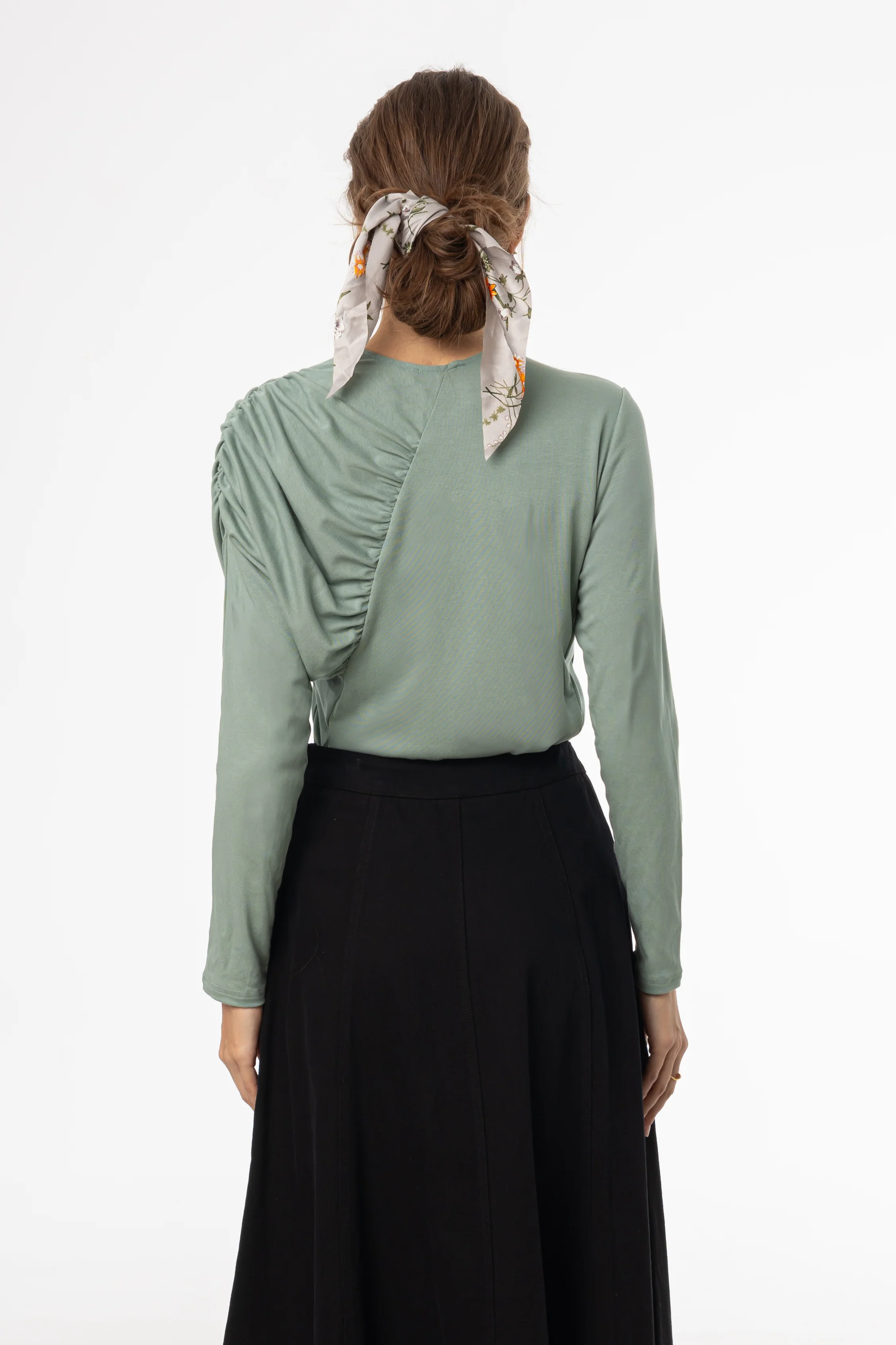 Seafoam Side Ruched Top - Image 3