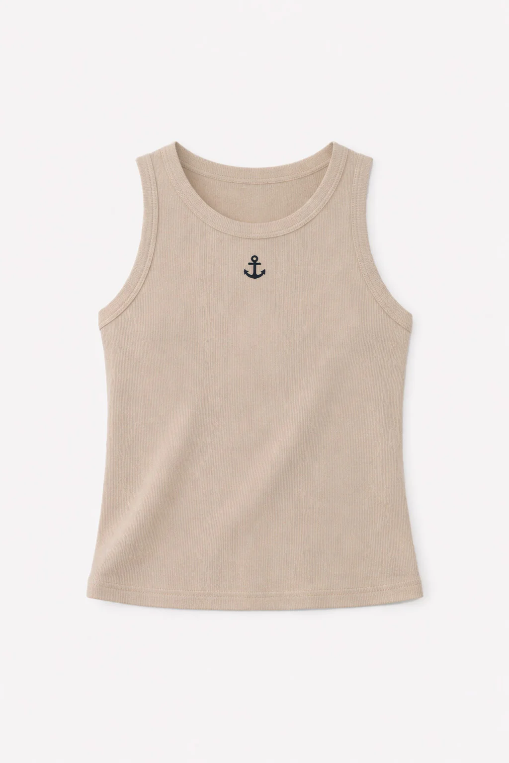 Tan Embroidered Tank Top - Image 6