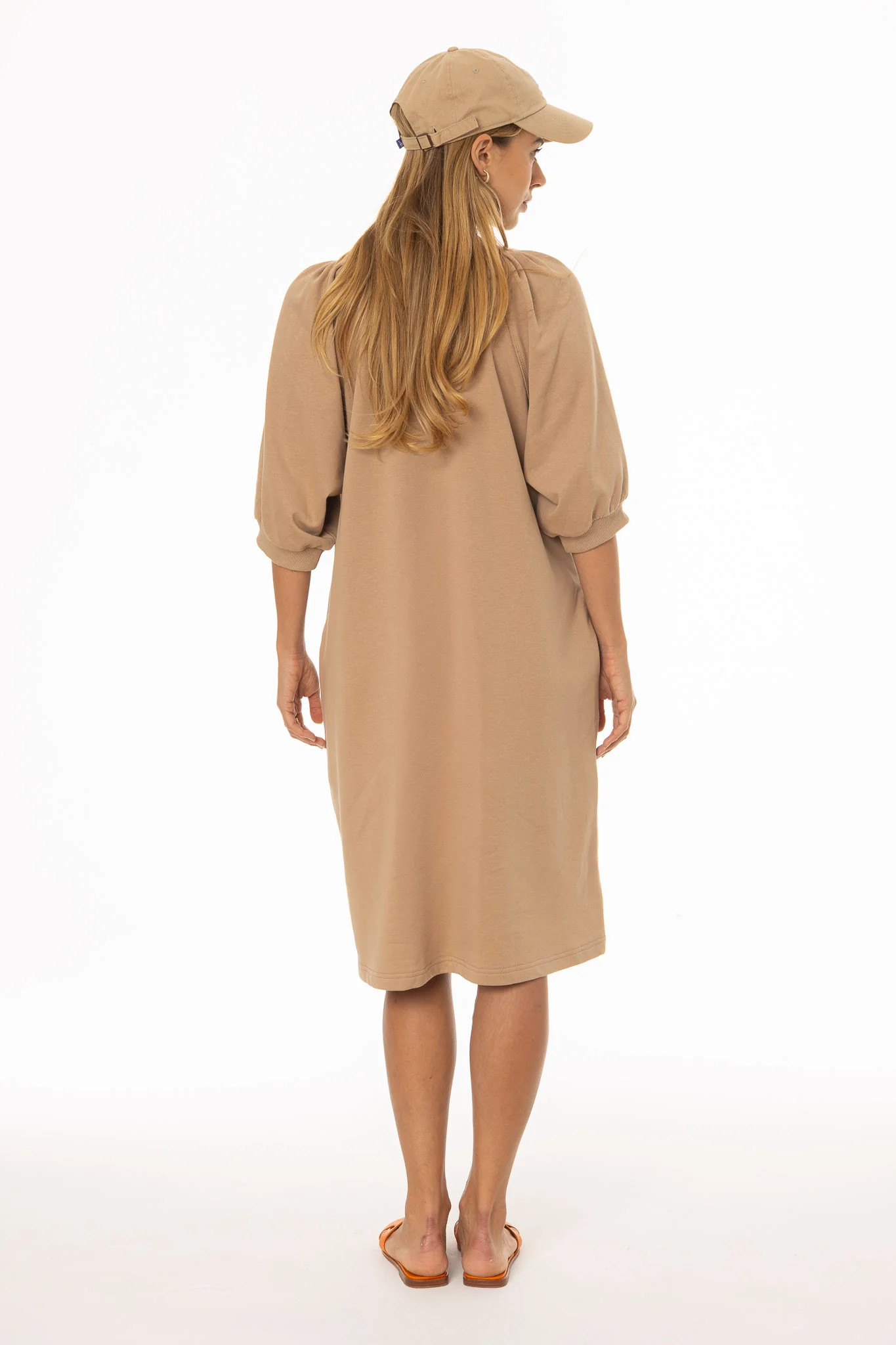 Tan French Terry Dress - Image 4