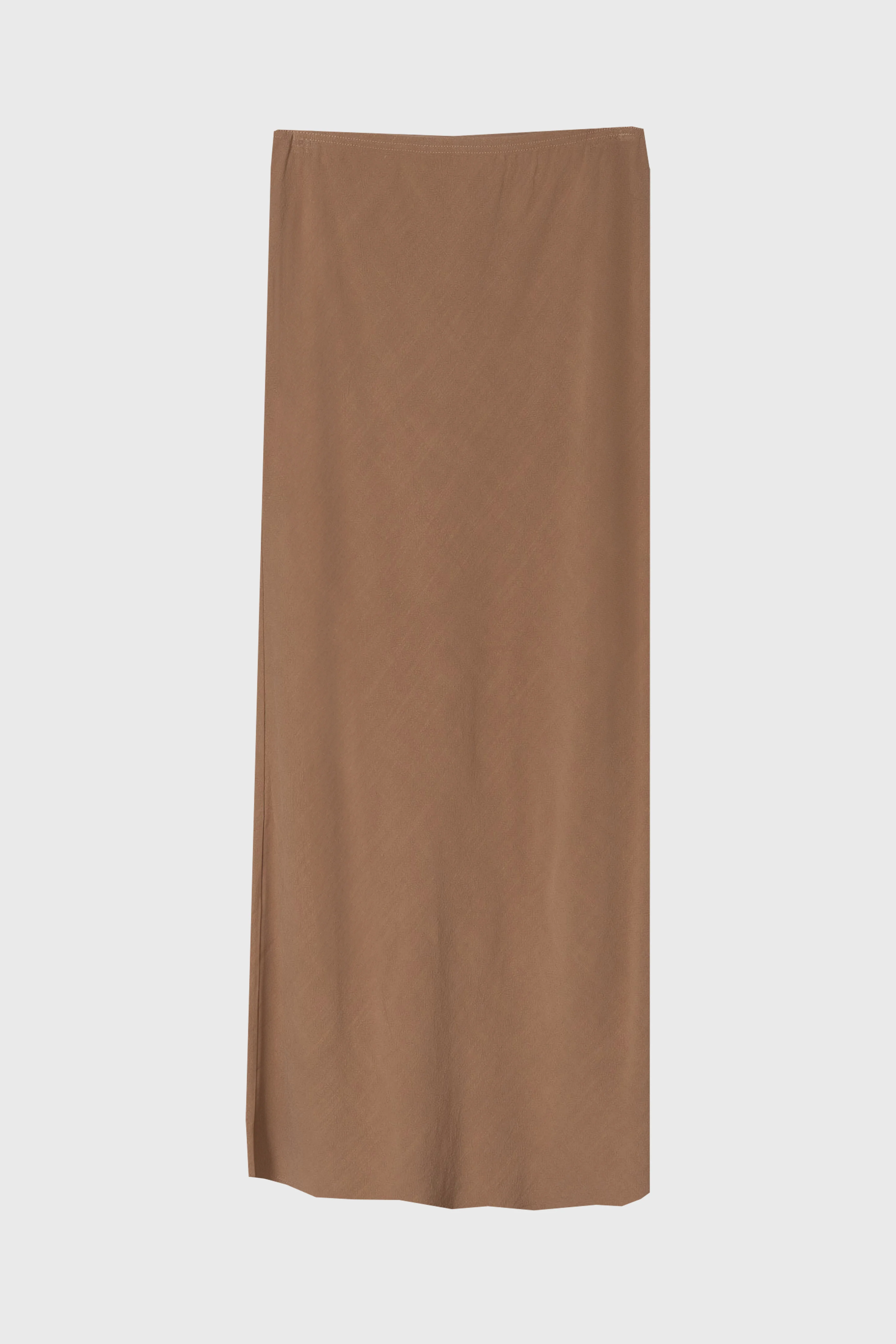 Tan Linen Feel Slip Skirt - Image 6