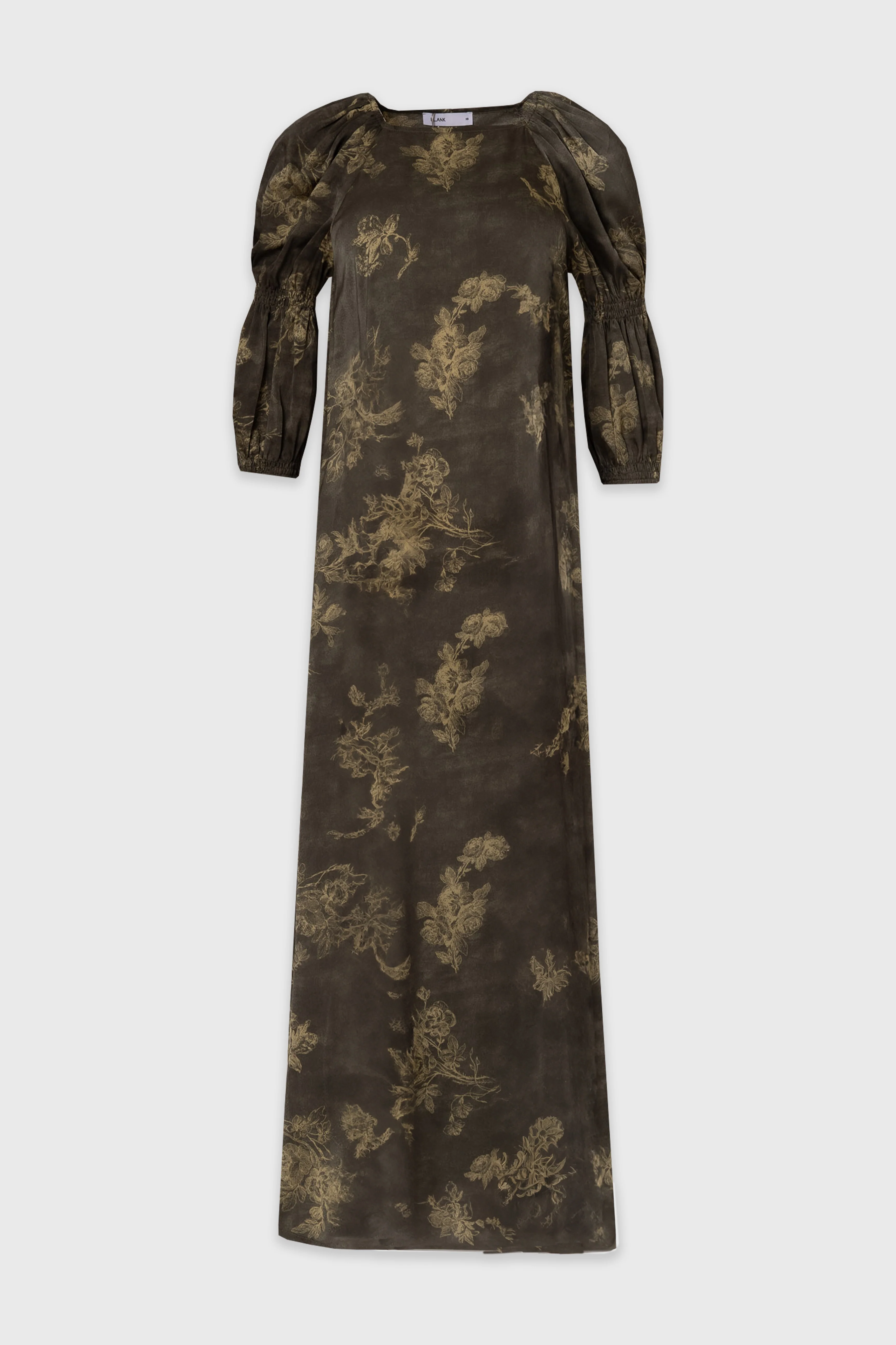 Olive Bubble Sleeve Maxi Dress - Image 6