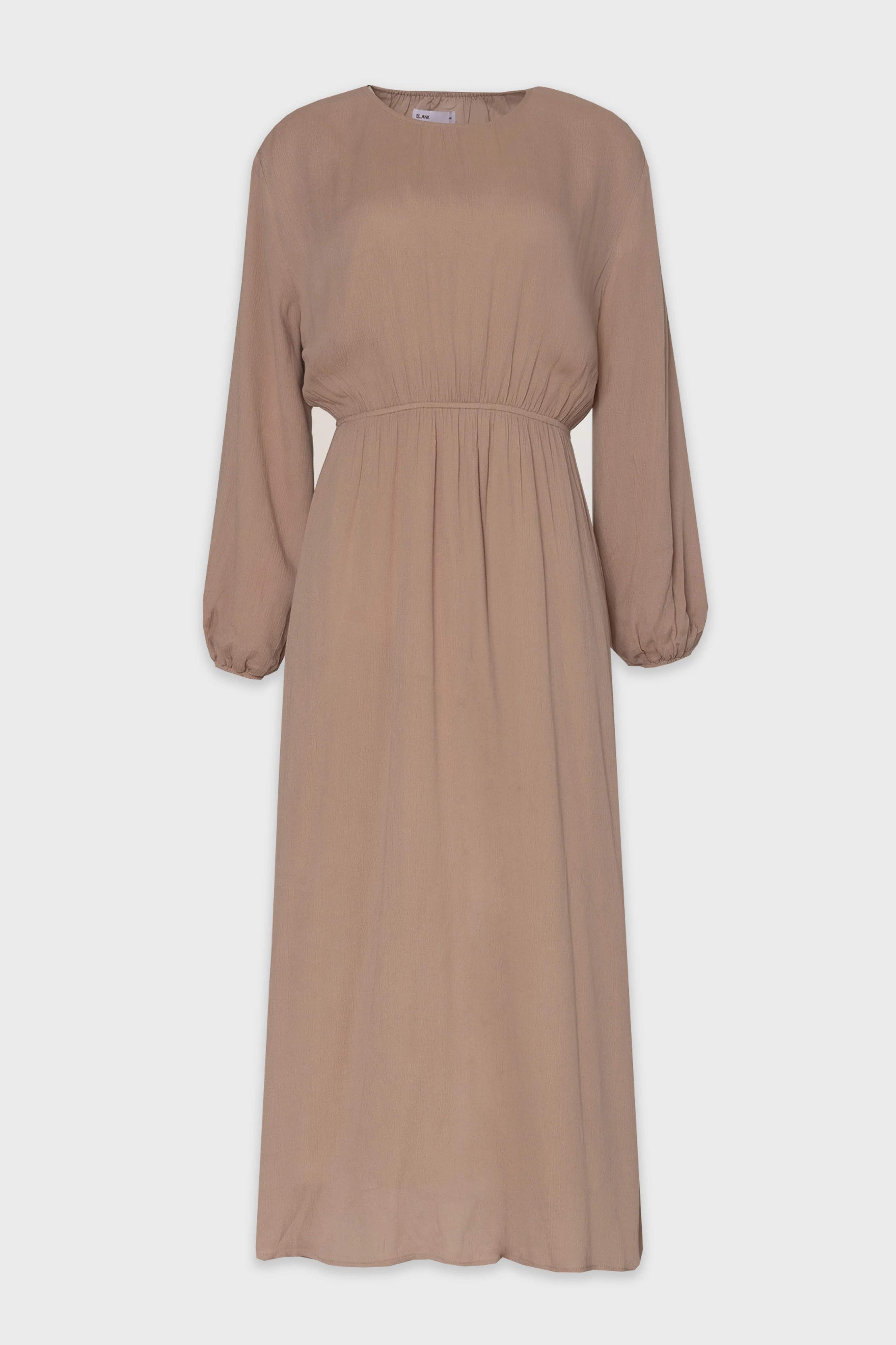 Tan Waisted Maxi Dress - Image 6