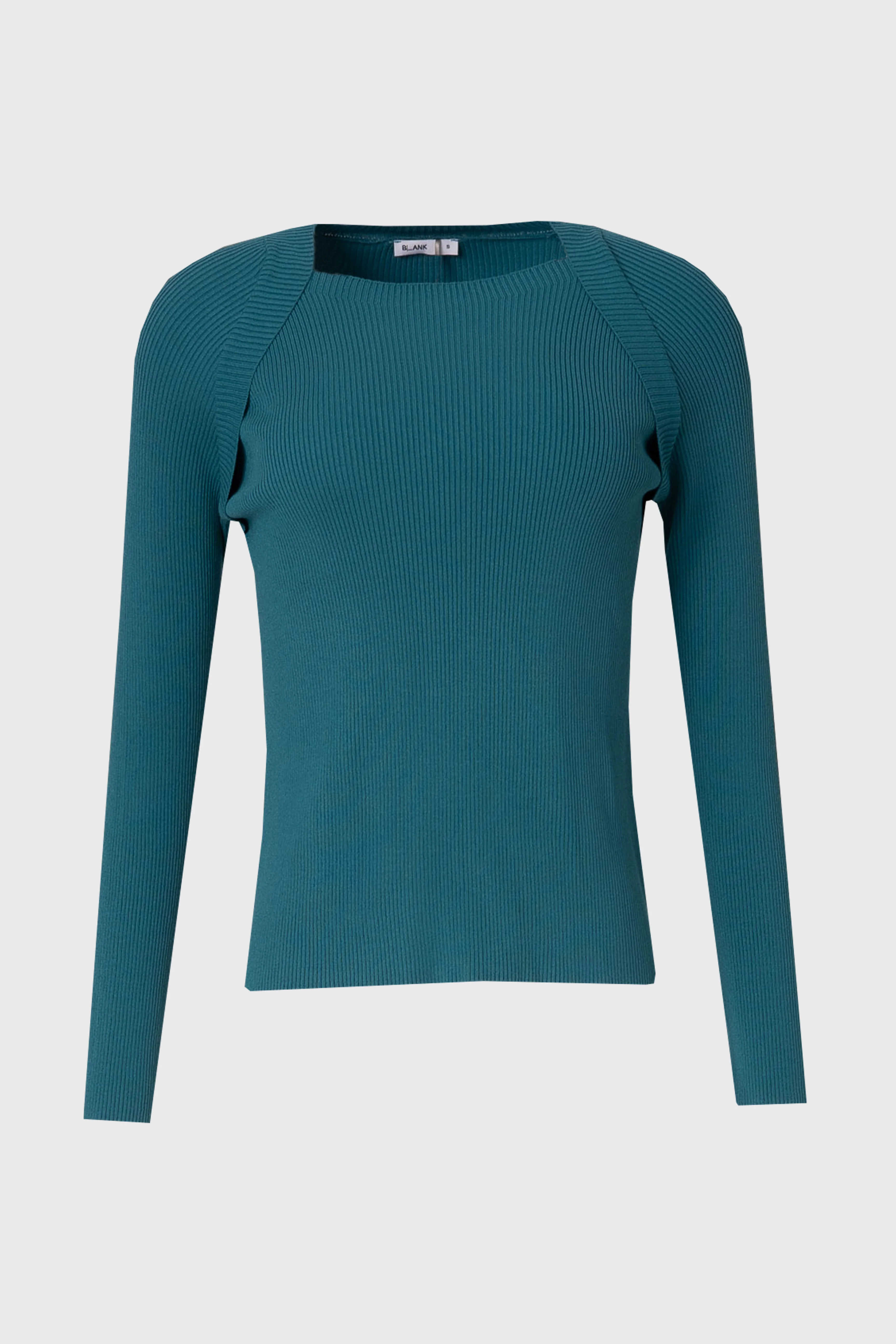 Teal Faux Shrug Knit Top - Image 5