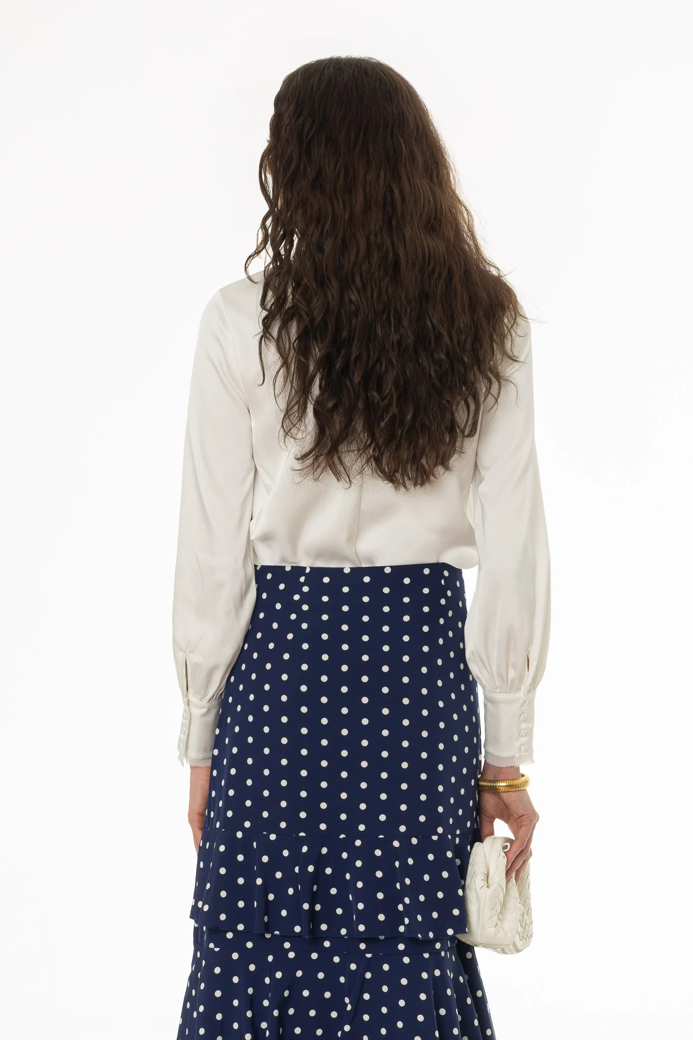 White Chiffon Edge Blouse - Image 4