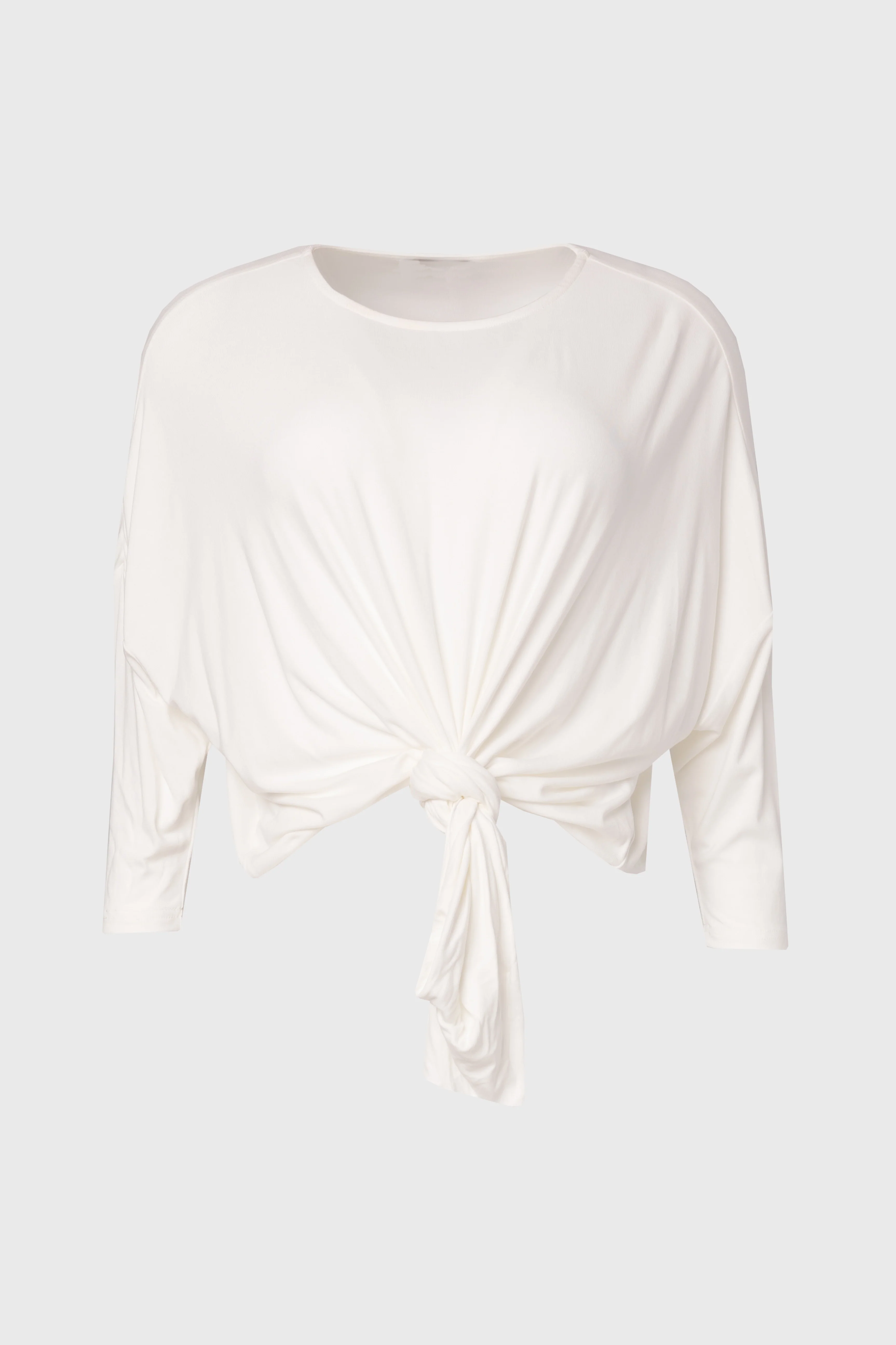 White Dolman Tie Knot Tee - Image 5