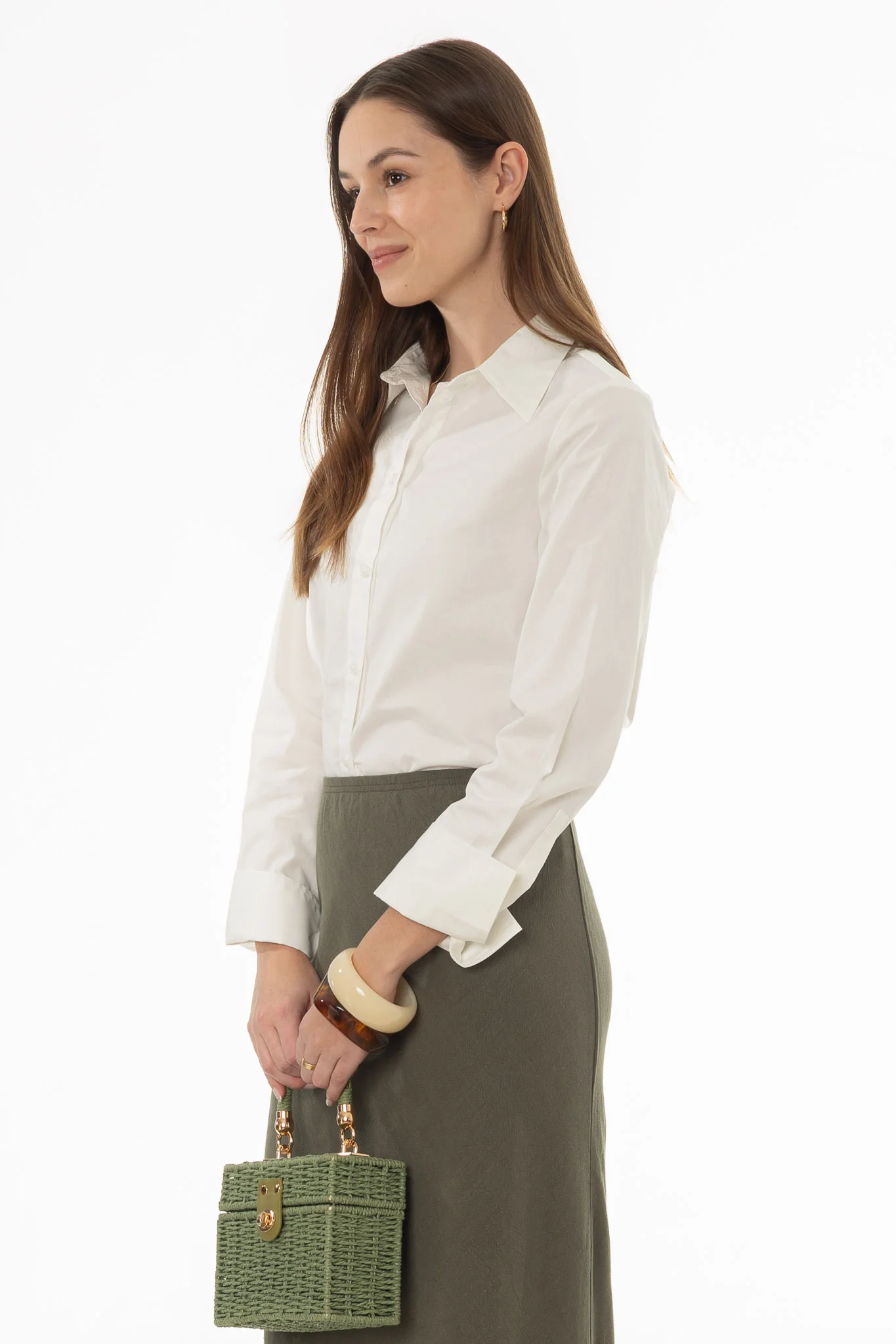 White Long Sleeve Blouse - Image 3
