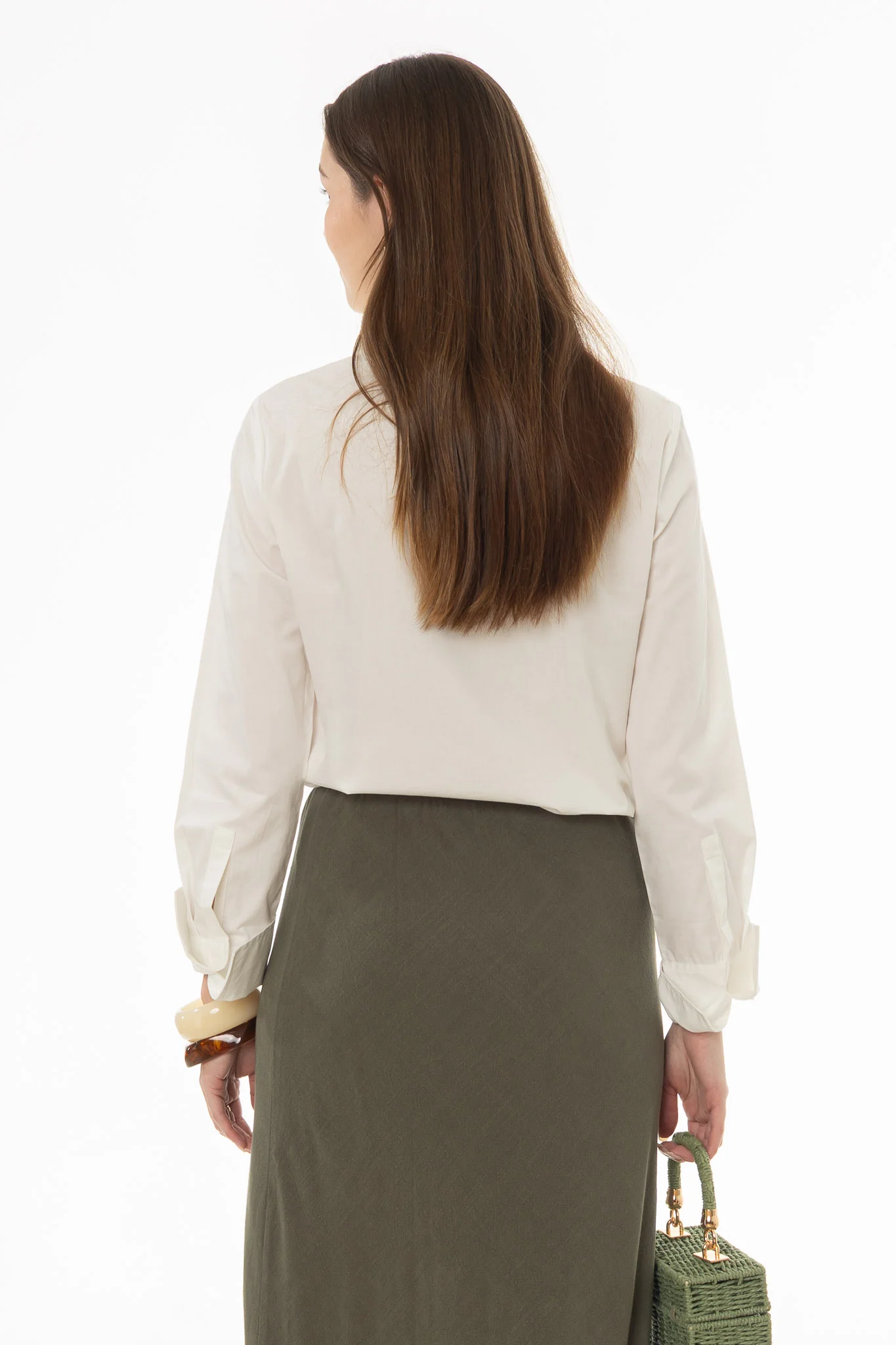 White Long Sleeve Blouse - Image 4