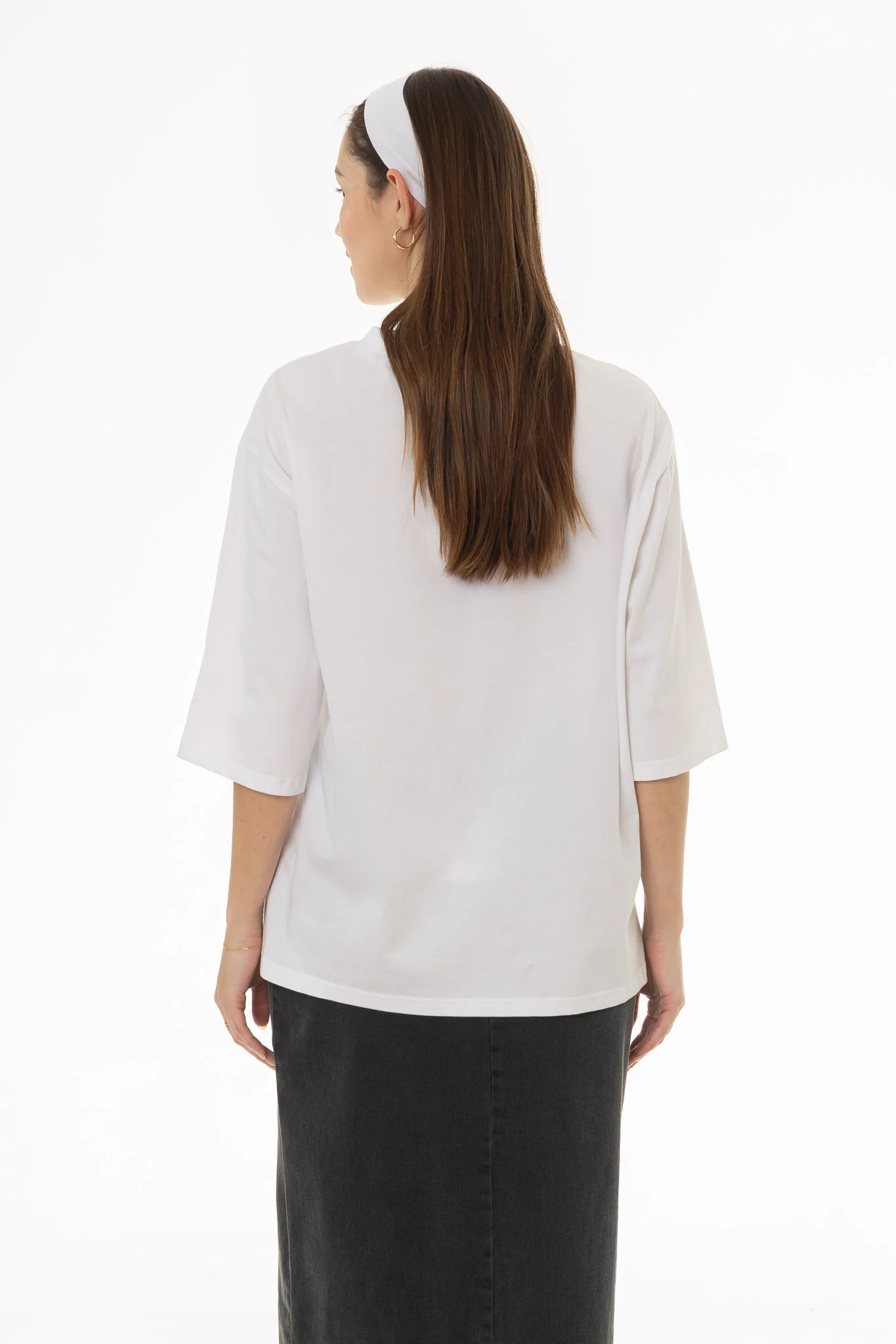 White Side Cinched T-Shirt - Image 4