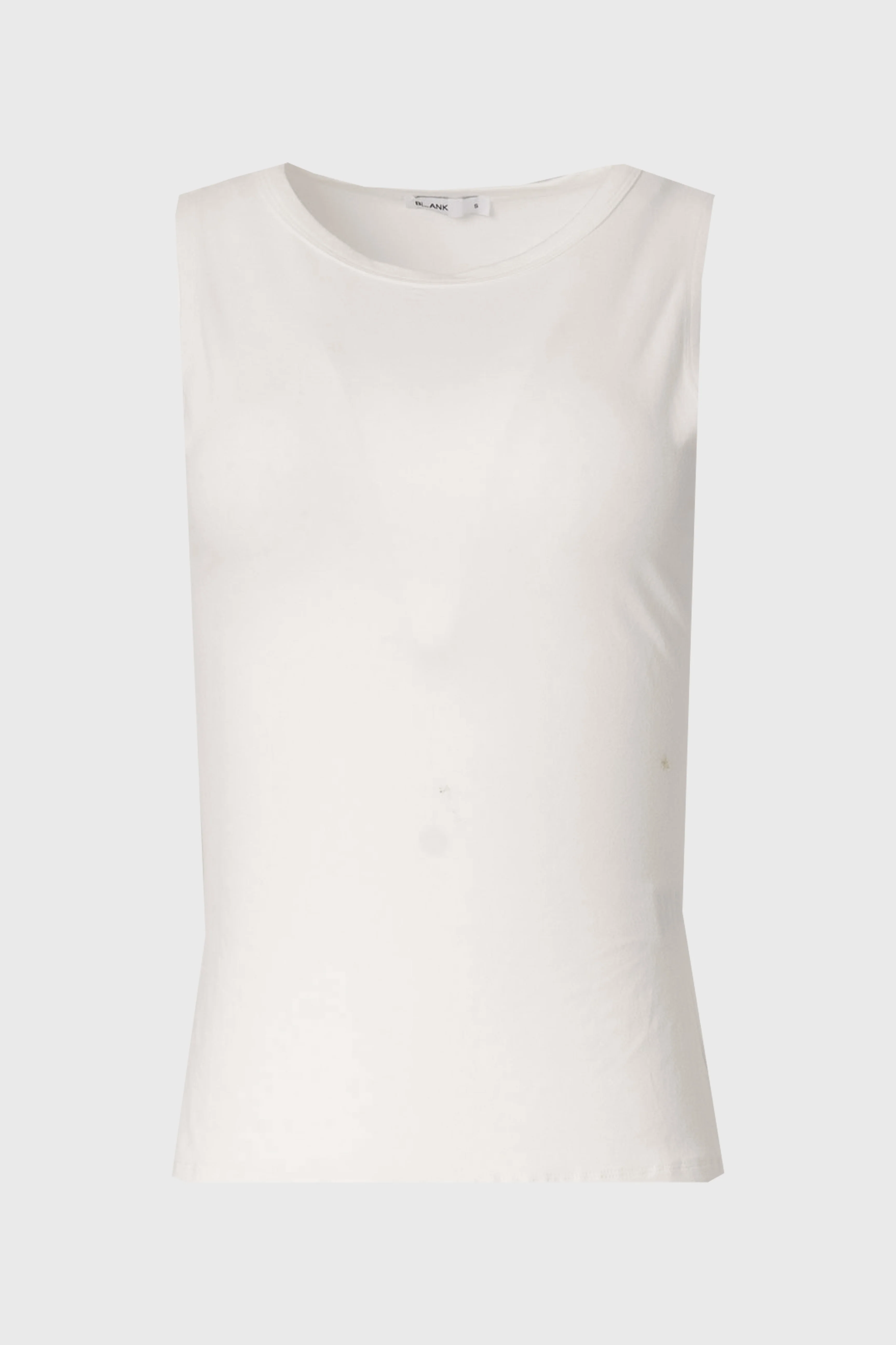 White Solid Tank Top - Image 5