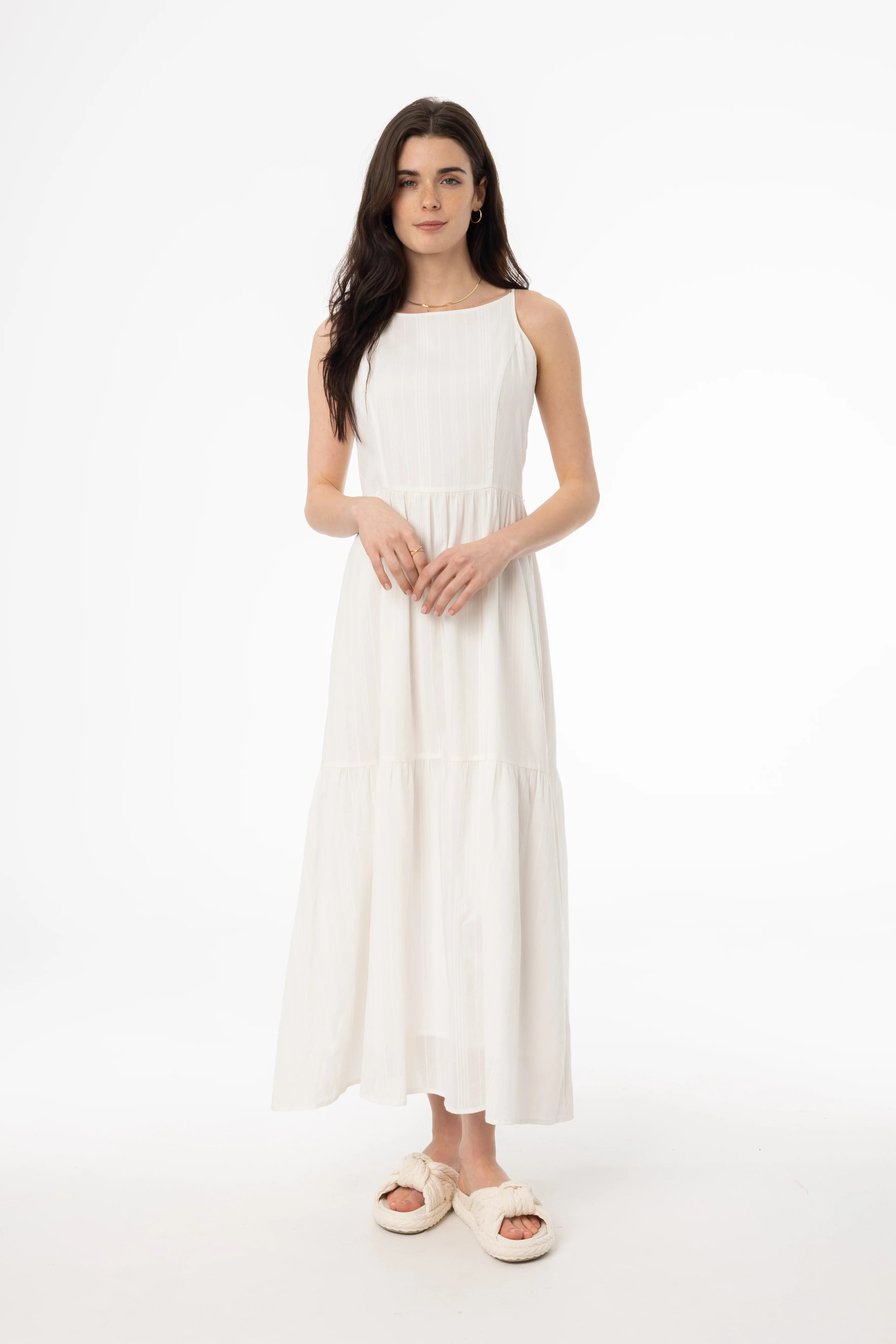 White Tiered Jumper