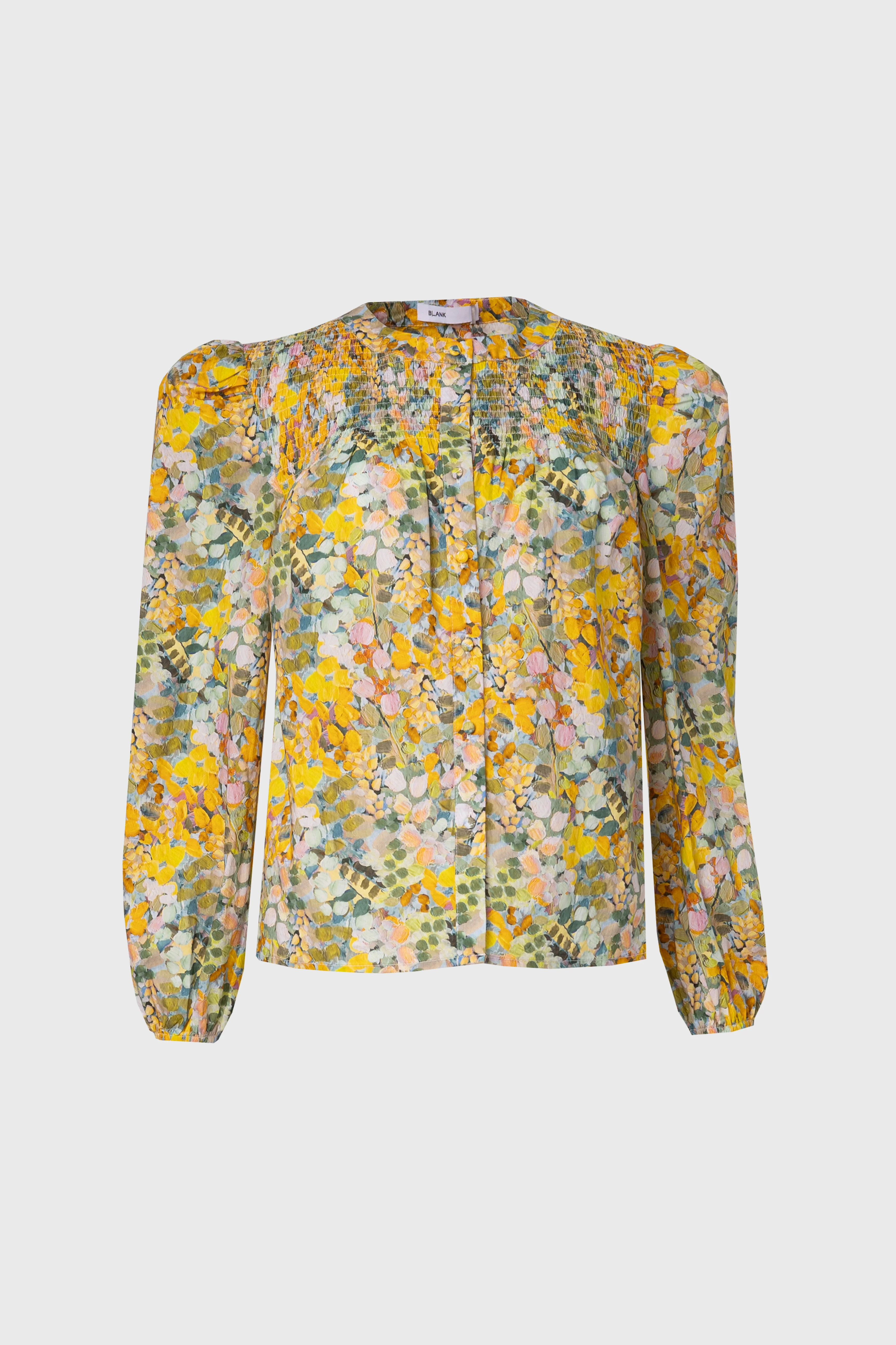 Yellow Floral Printed Blouse - Image 5
