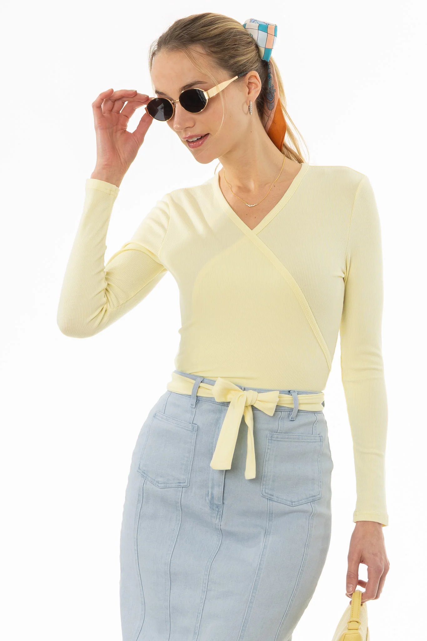 Yellow Wrap T-Shirt